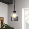 Modern Glass Pendant Light, E26 Base, Gray