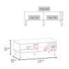 Barrville Contemporary Coffee Table, Black with Light Oak Accents