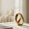 Modern Abstract Knot Sculpture, Gold