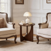 Solid Wood Side/End Table, Walnut Brown
