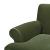 Alana Lawson Three-Cushion Tightback Sofa, Olive Green Performance Velvet