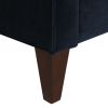 Jack Modern Tuxedo Tufted Performance Velvet Sofa, 84", Dark Navy Blue