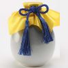 Gradient Ceramic Vase, Gray, 4.3"H