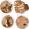 Unique Wall-Mount "Hand" Vase, Gold
