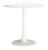 Soleil White Modern Aluminum Sunburst Dining Table