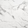 Modern Faux Marble Dining Table with Brushed Silver Base