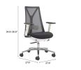 Hasso Black Modern Office Chair