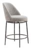 Nordhavn Gray Industrial Modern Swivel Counter Stool