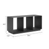 Kokos Charcoal Aluminum Modern Coffee Table