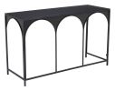 Loriet Modern Black Deco Powder-Coated Steel Console Table
