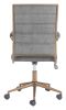 Auction Contemporary Beige Office Chair – Vinyl, Plywood & Steel