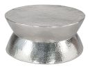 Madryn Contemporary Modern Coffee Table - Silver