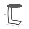 Noga Black Modern Aluminum End Table