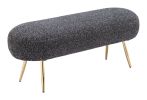 Creek Modern Velvet Upholstered Bench
