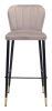 Manchester Urban Textured Fabric Counter Stool with Steel Base