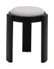 Banjul Modern Fabric Ottoman with Wood Frame