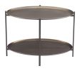 Bronson Modern Industrial Powder-Coated Steel Coffee Table