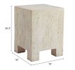 Kitara Modern Stone-Look Side Table