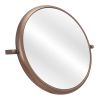 Rand Bronze Mid-Century Modern Industrial Wall Mirror