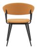 Sima Brown Modern Vinyl Dining Chair