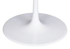 Phoenix White Modern Marble Disc Pedestal Dining Table