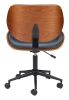Flex Black Modern Low Back Office Chair - Black
