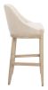 Calmo Beige Modern Upholstered Barstool