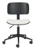 Duravel White & Black Modern Vinyl Office Chair