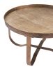 Vannes Brass Modern Powder-Coated Steel Coffee Table