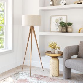 Imperial Beige & Natural Modern Floor Lamp