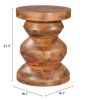 Kerala Walnut Acacia Wood Modern Side Table