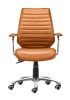 Enterprise Low Back Adjustable Office Chair - Terracotta