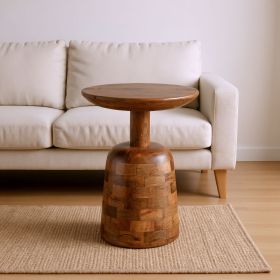 Kelk Walnut Mango Wood Modern Side Table