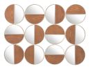 Twelve Round Decorative Wall Mirrors