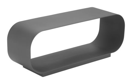 Brisa Modern Charcoal Aluminum Coffee Table