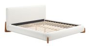 Baris Modern Ivory King Bed
