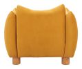 Meia Mustard Modern Polyester Accent Chair