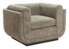 Sereneu Green Tweed Modern Polyester Accent Chair