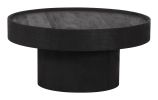 Watson Black Modern Mango Wood Coffee Table