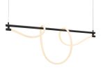 Adder Modern LED Ceiling Lamp – Steel Frame with Flexible Silicone Light Tube