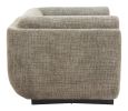 Sereneu Green Tweed Modern Polyester Accent Chair