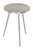Politik Silver Cast Aluminum Boho Chic Side Table