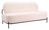 Arendal Contemporary Teddy Fabric Sofa with Steel Frame