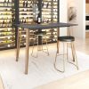 Deus Modern Black and Gold Counter Table