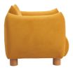 Meia Mustard Modern Polyester Accent Chair