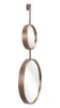Motts Mid-Century Modern Bronze Industrial Wall Mirror