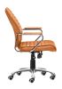 Enterprise Low Back Adjustable Office Chair - Terracotta