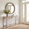 Convale Modern Glass and Steel Console Table