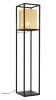 Yves Black & Gold Modern Perforated Steel Floor Lamp