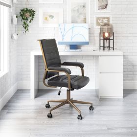 Contemporary Adjustable Office Chair with Rolling Base
